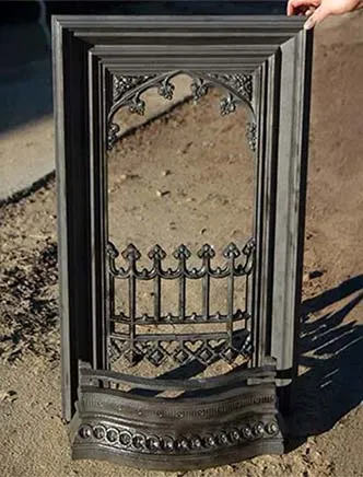 Sand Blasted Fireplace.