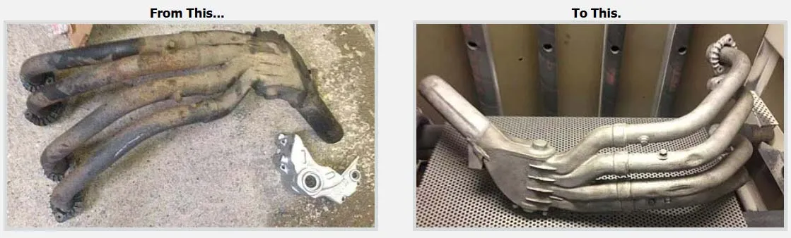 San blasting in cabinet