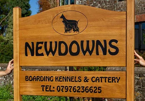 awooden Entrance Sign
